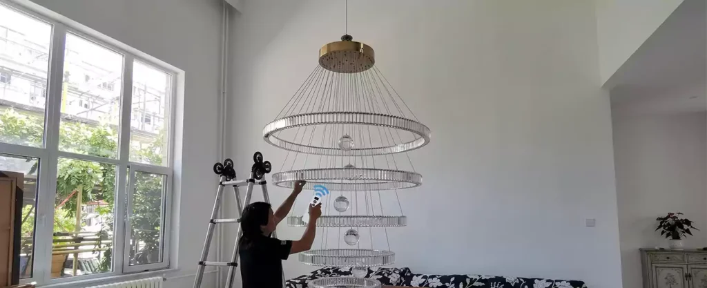 chandelier lift with remote control